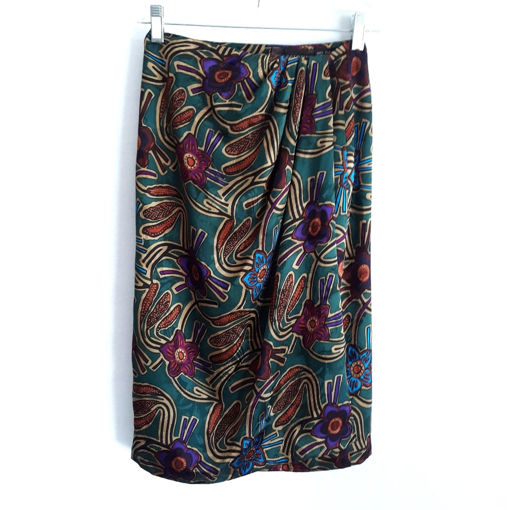 Nordstrom Classiques floral silk skirt